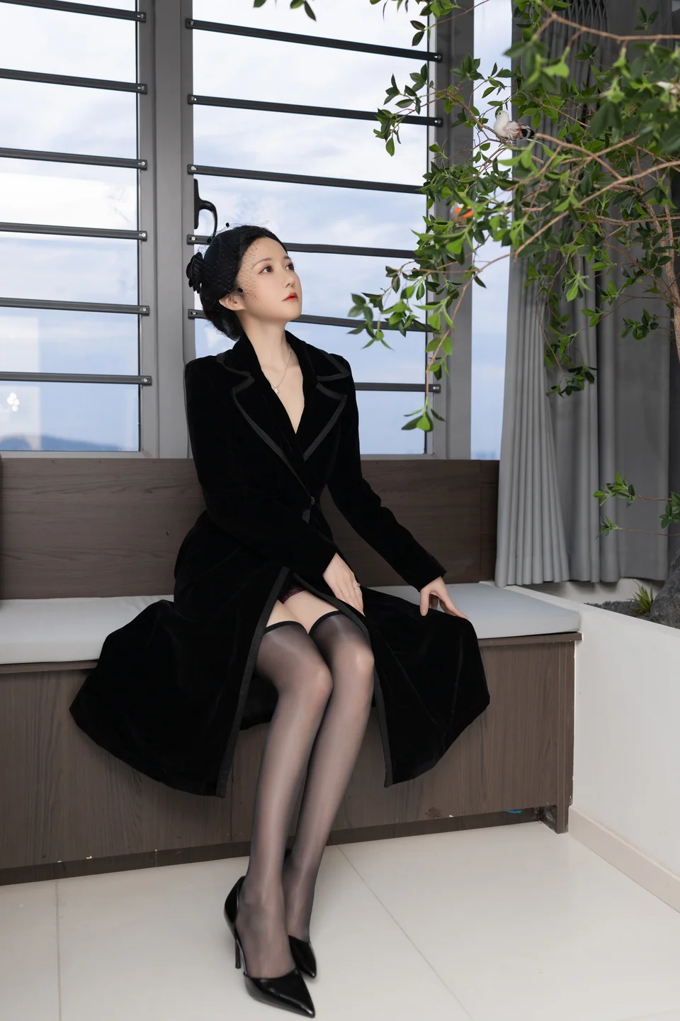 鱼子酱Fish - 未亡人 [120P-565MB] tg@simisebaisi 【丝足阁】004.webp